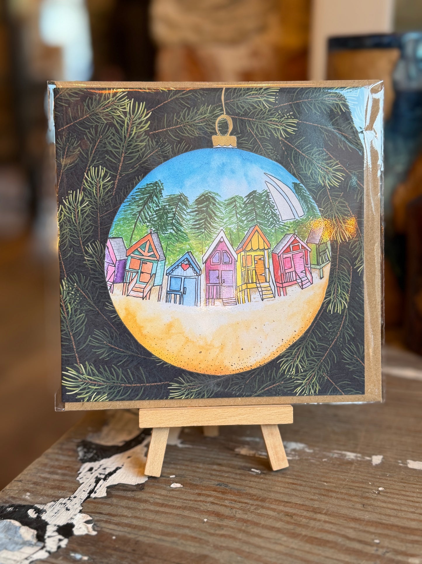 Norfolk Christmas Bauble Card
