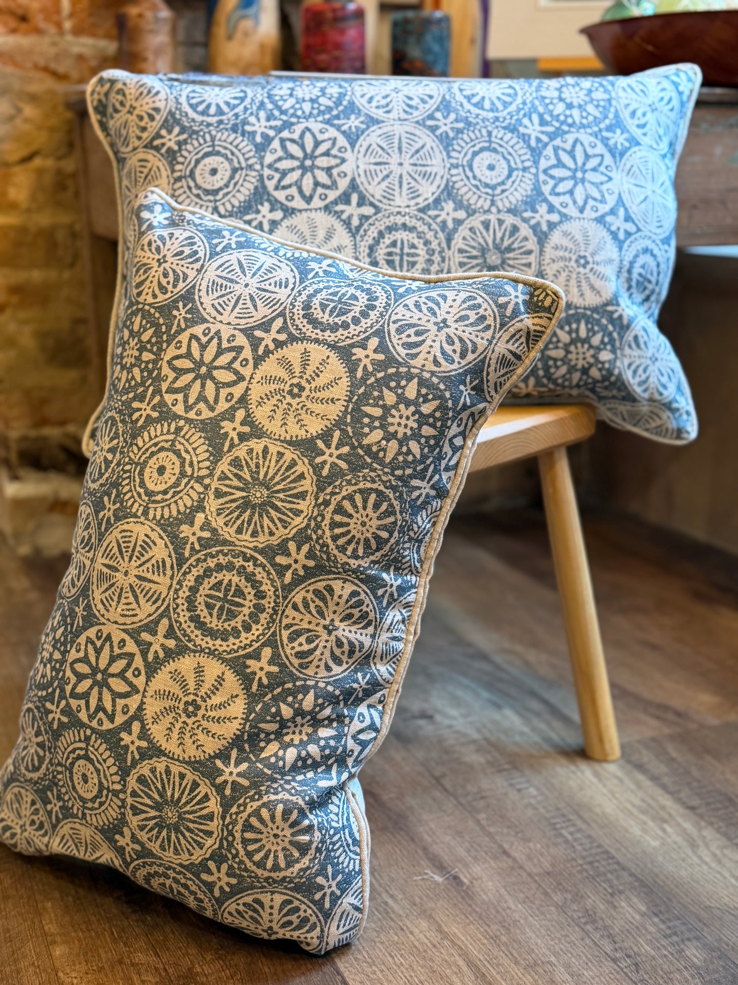 Rectangular Cushion - Organelles - Double Side Piped