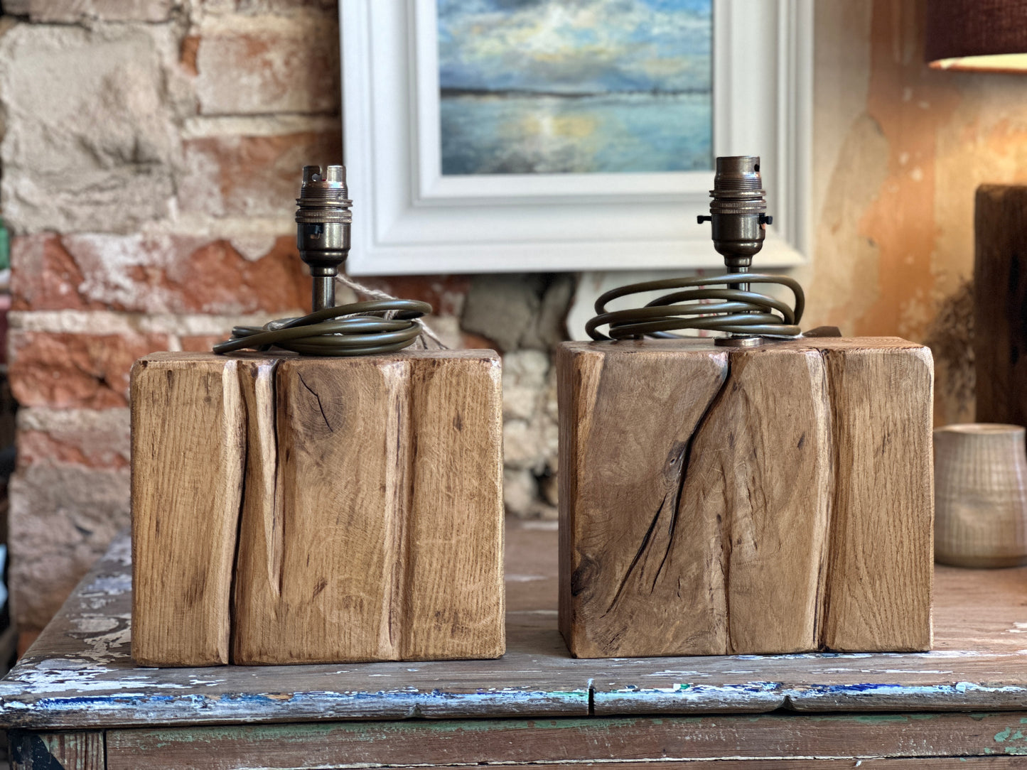 Pair of Unique Driftwood Lamp Bases (33/34)