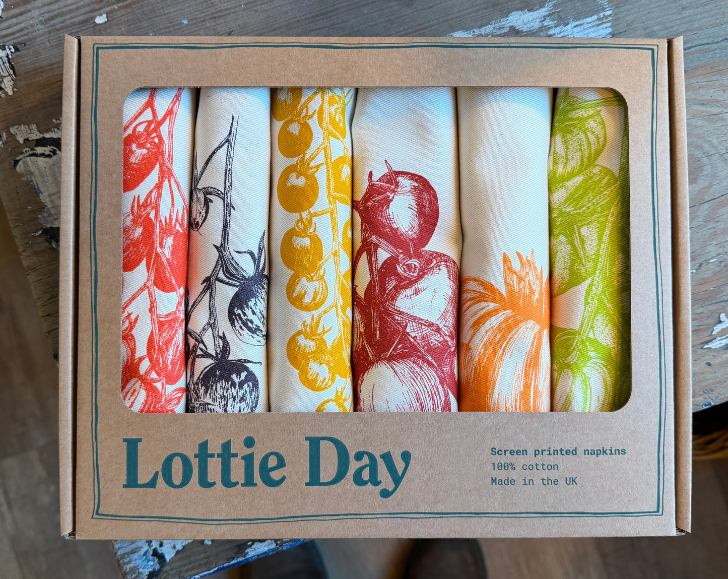 Tomatoes - set of 6 napkins