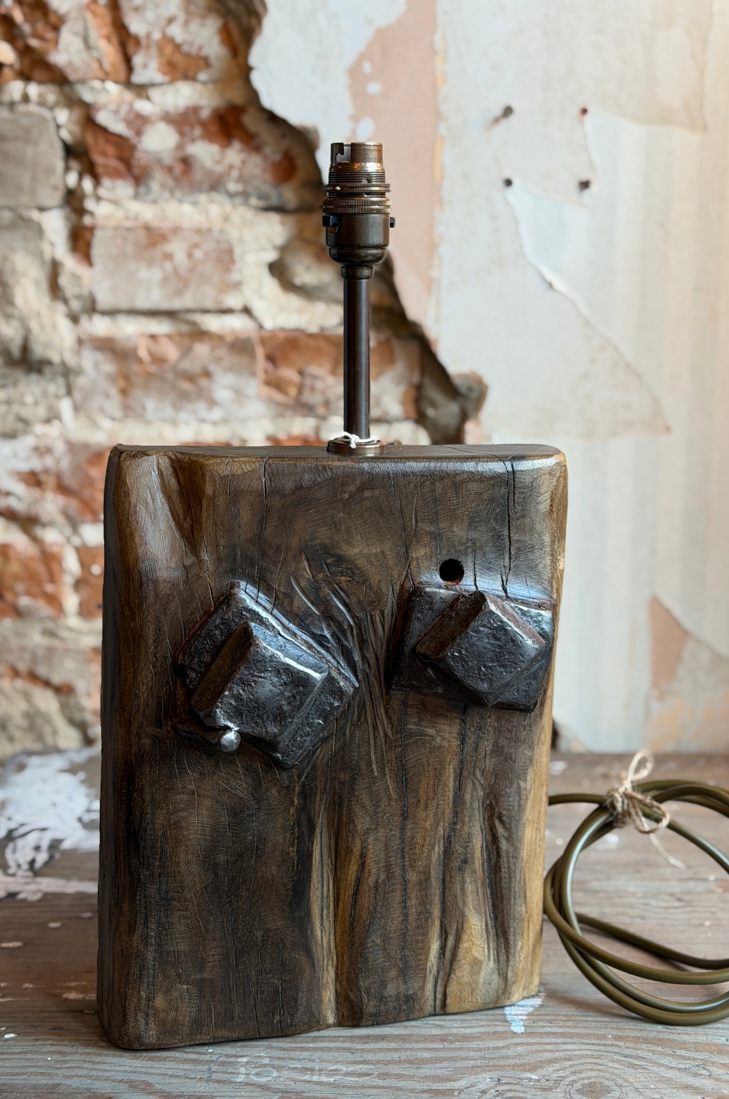 Large driftwood lamp base (No.37)