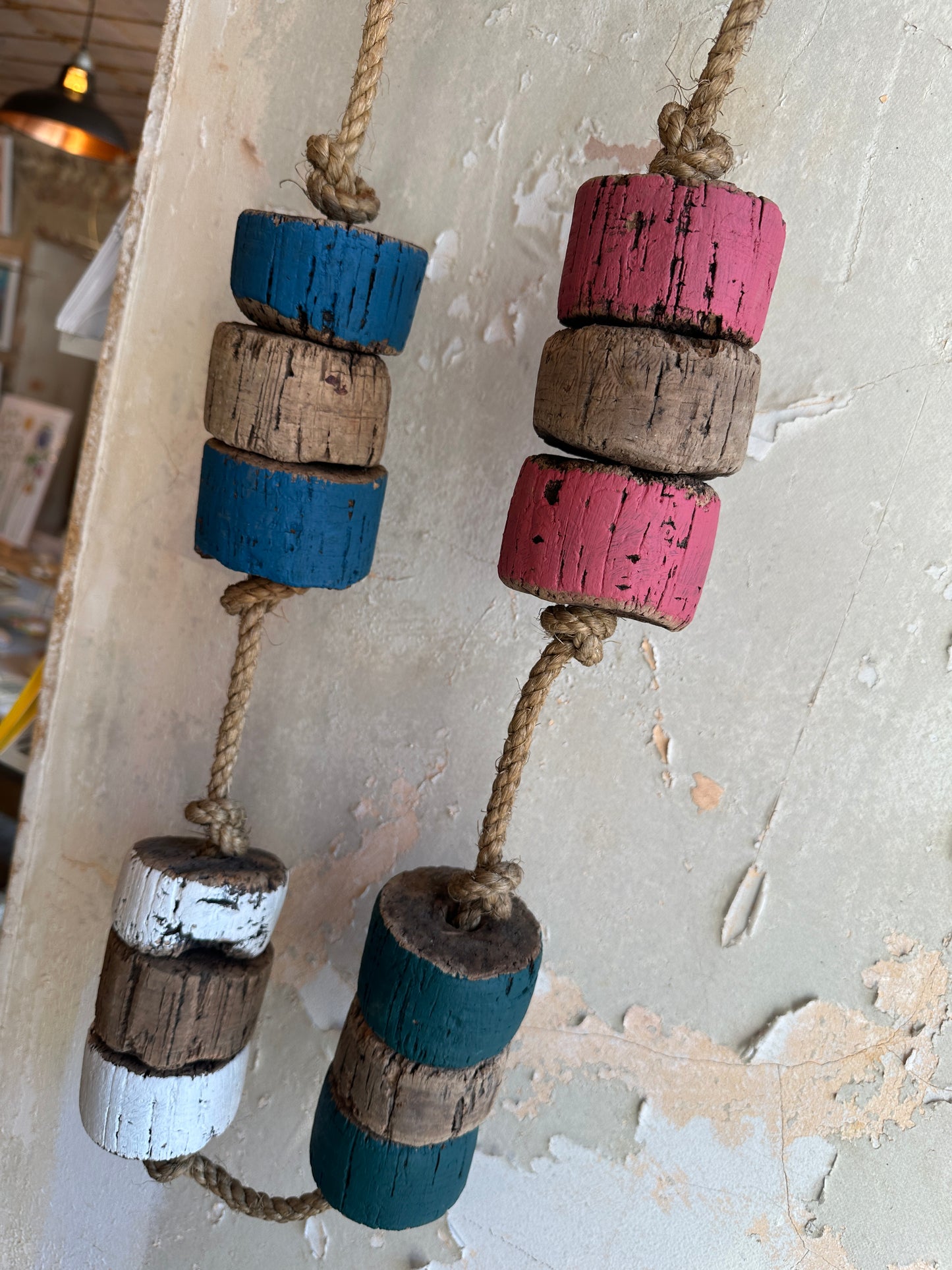 Vintage North Norfolk Fishing Net Cork Float decorations