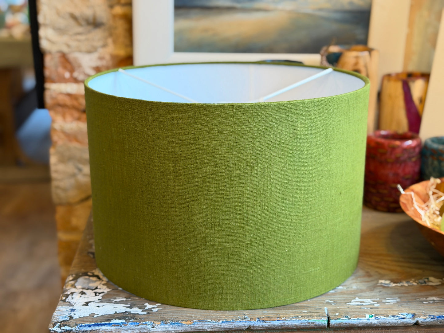 Merchant & MIlls Natural Linen Drum Lampshade