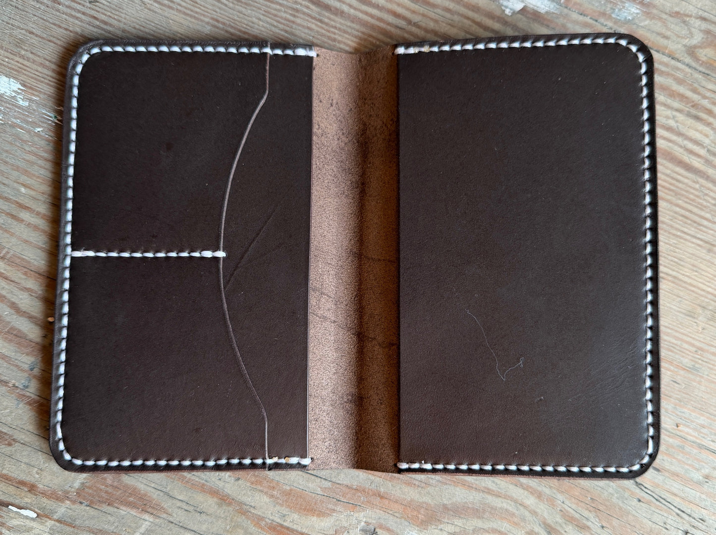 Handmade Leather passport wallet