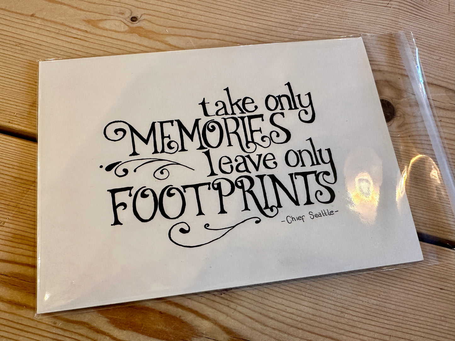 Take only Memories A5 Unframed