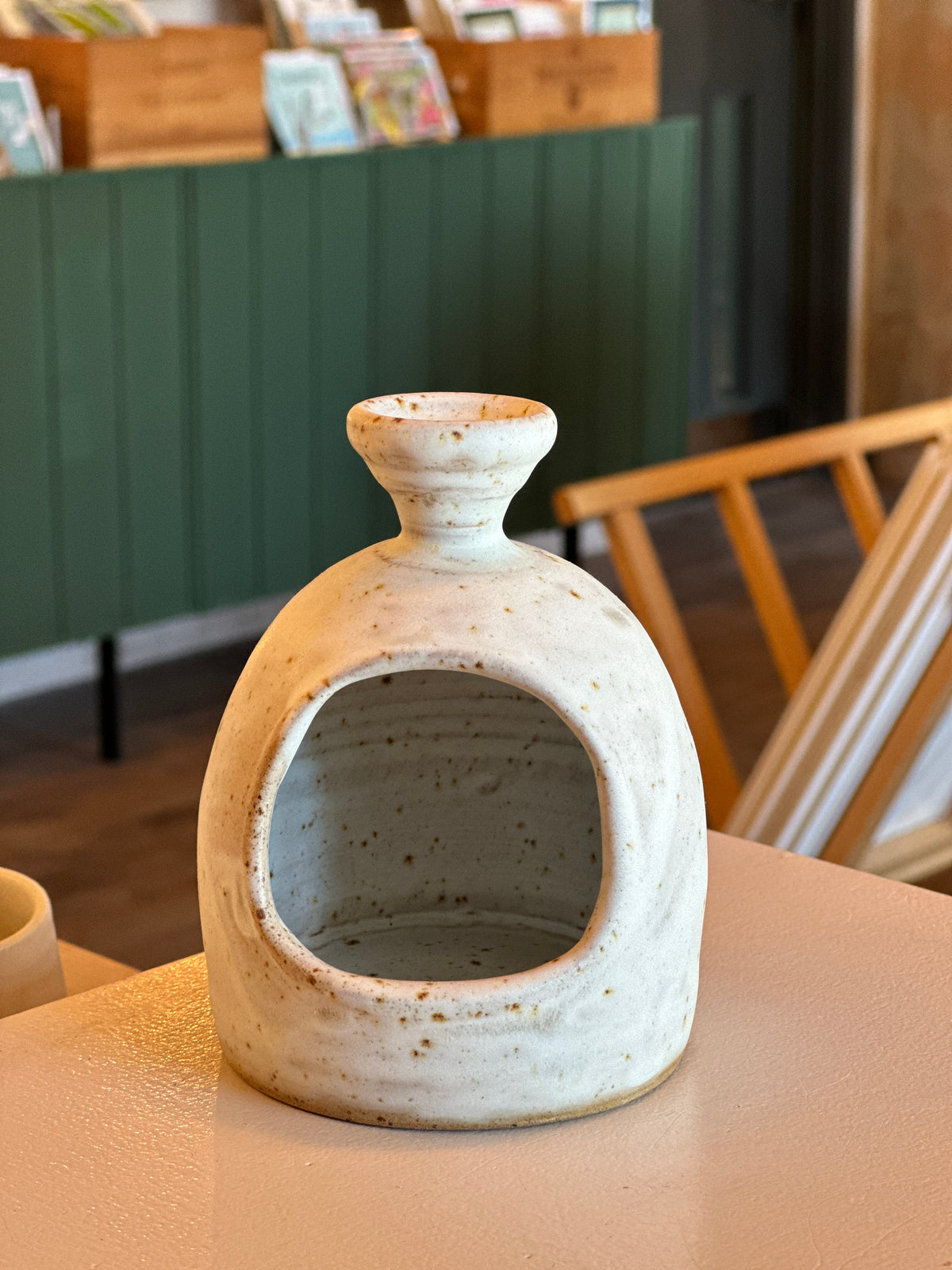 Round Stoneware Salt Pig