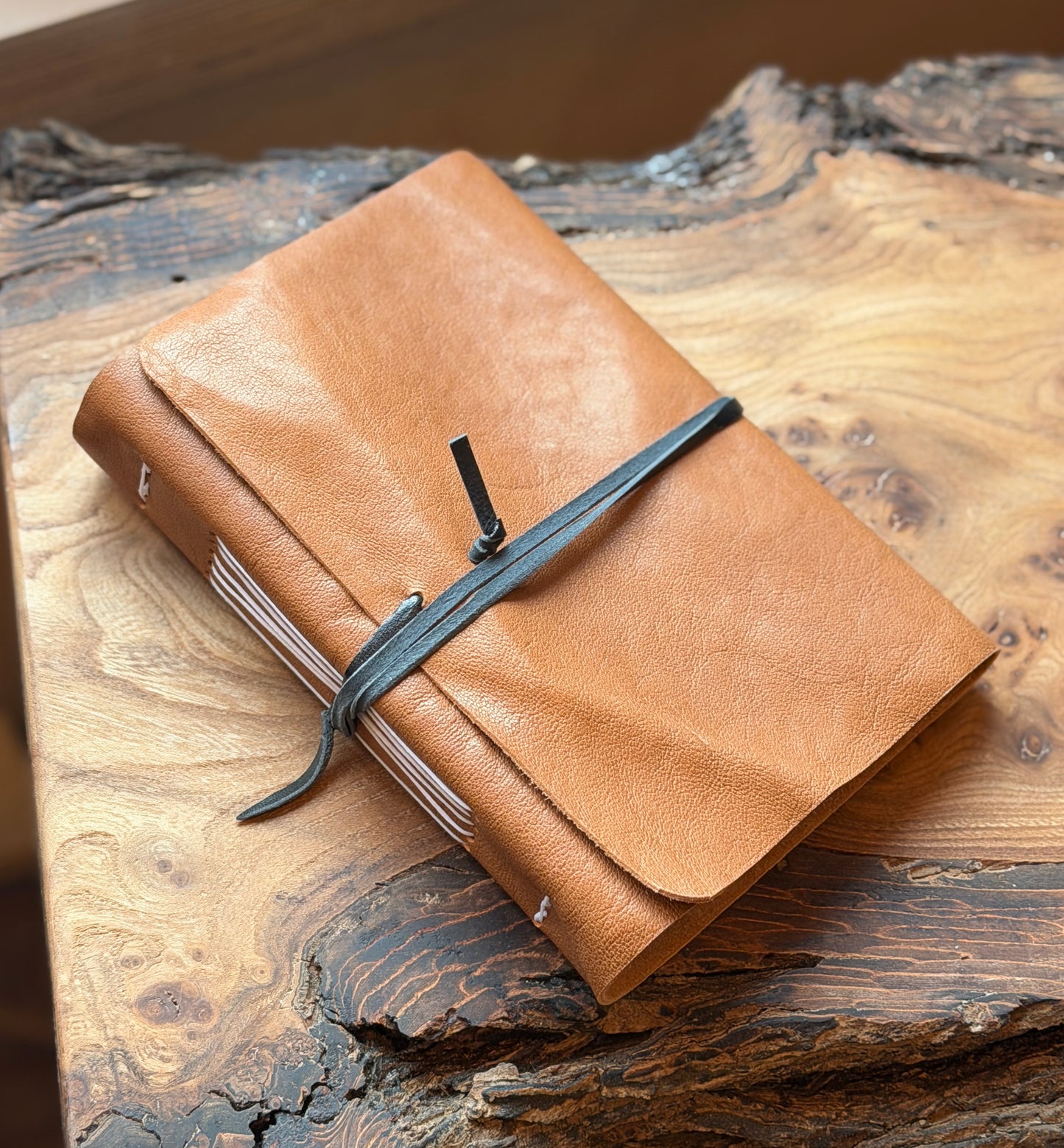 Handmade leather-bound Notebook/Sketchpads - A7/A6/A5