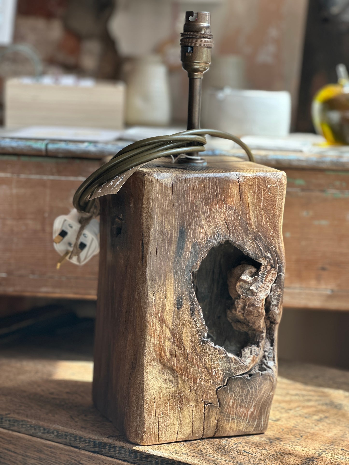 Knot Driftwood Lamp (No.24)