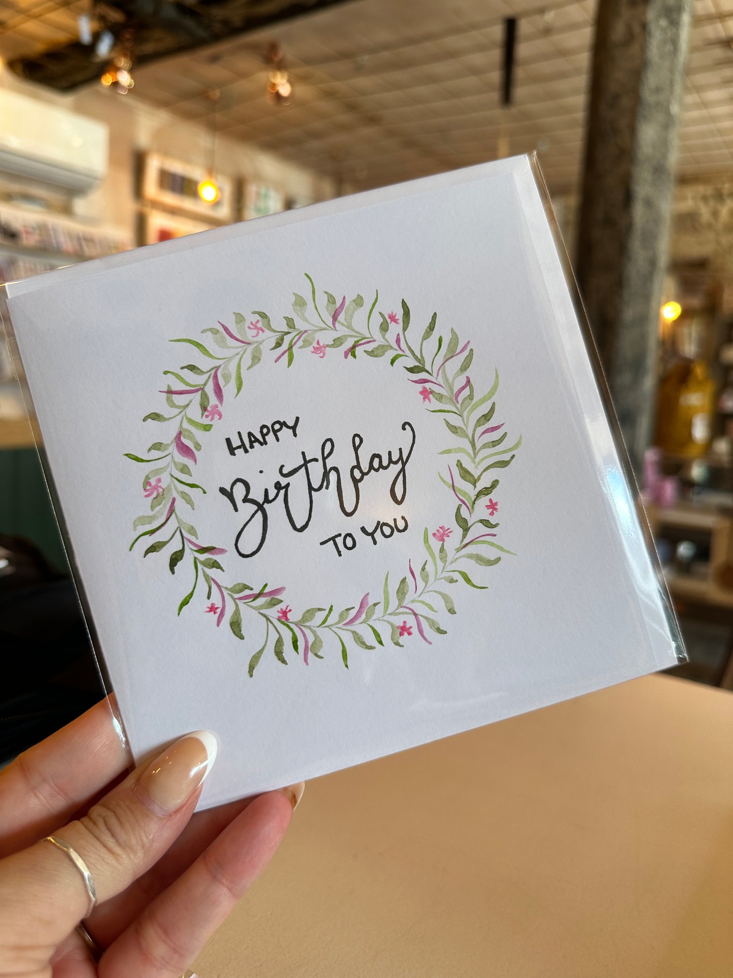 Original handpainted watercolour greeting card designs - 148x148mm