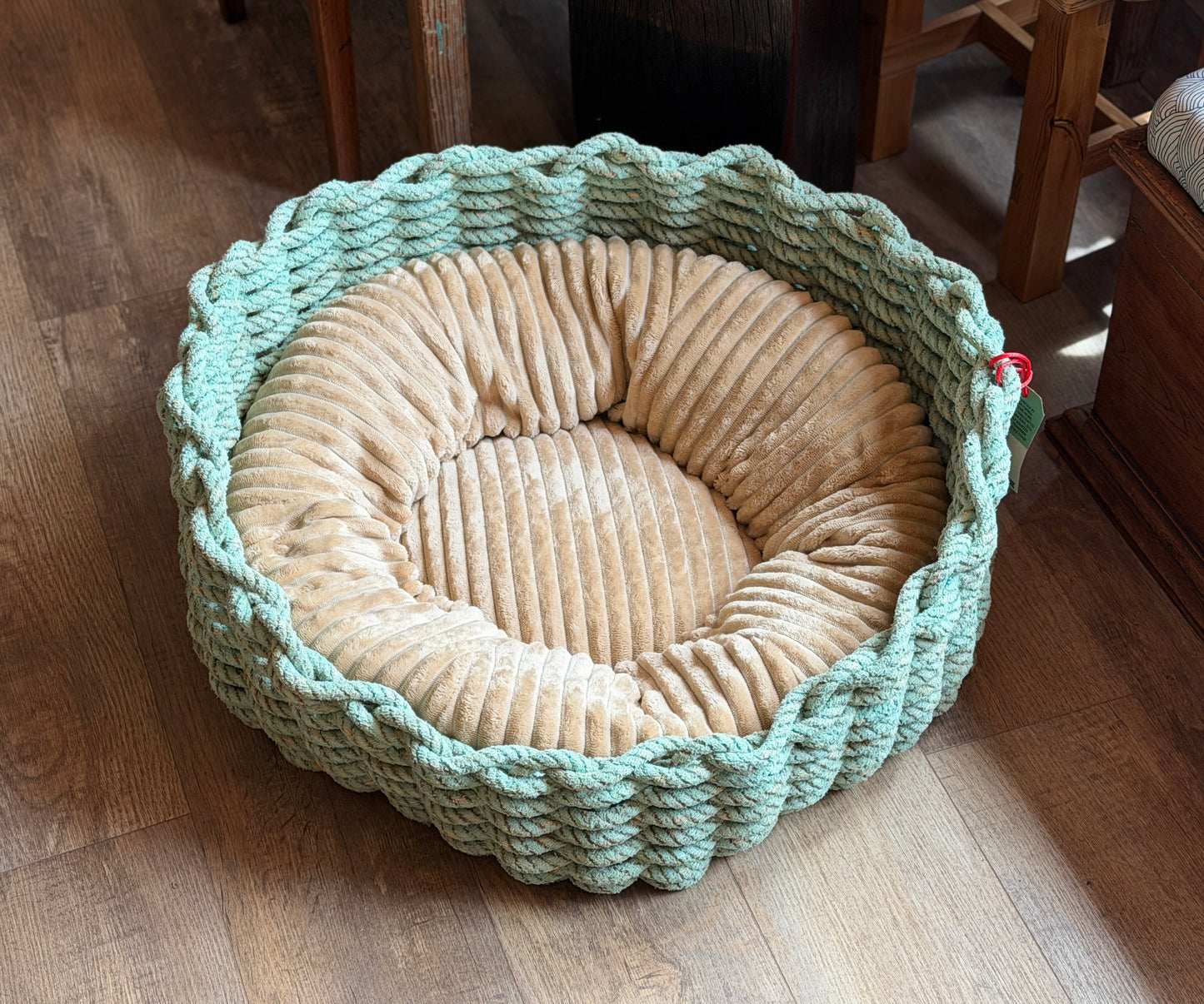 Dog basket - hand-woven from Cromer crab pot ropes