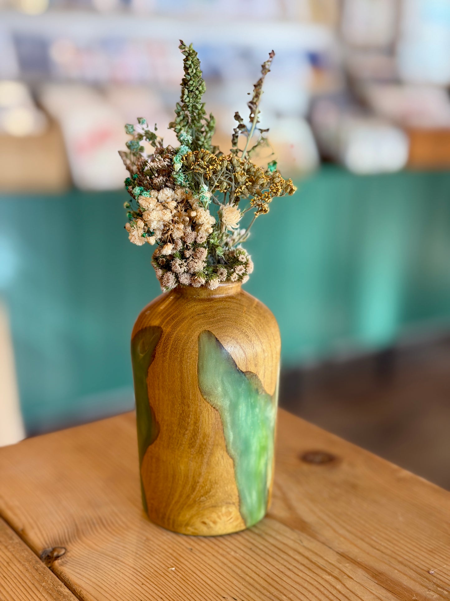 Wood & Resin Bud Vase