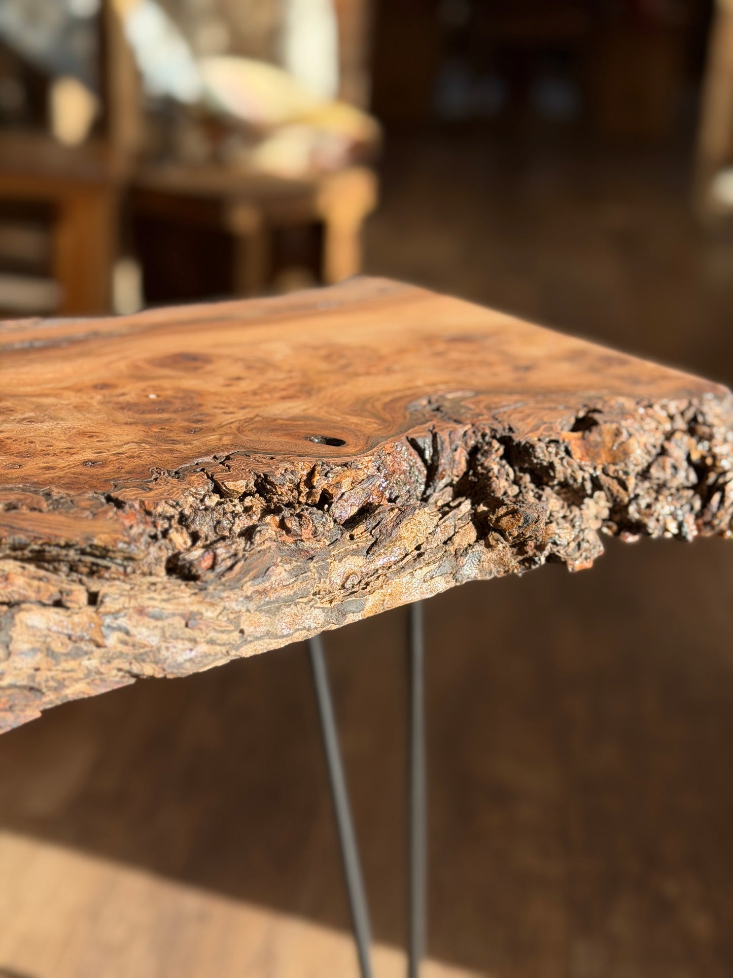 Locally Sourced Elm Live Edge Table