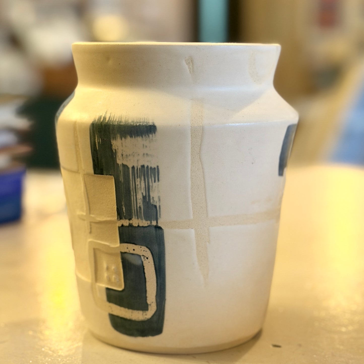 Sub Surface Blue Vase