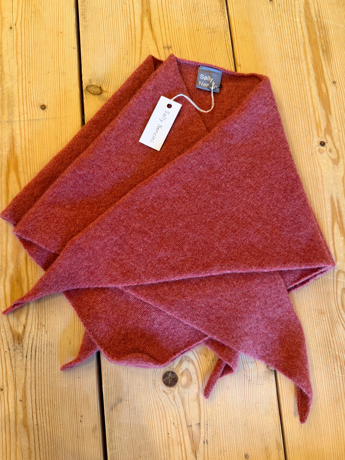 Triangle Lambswool Neck Scarf