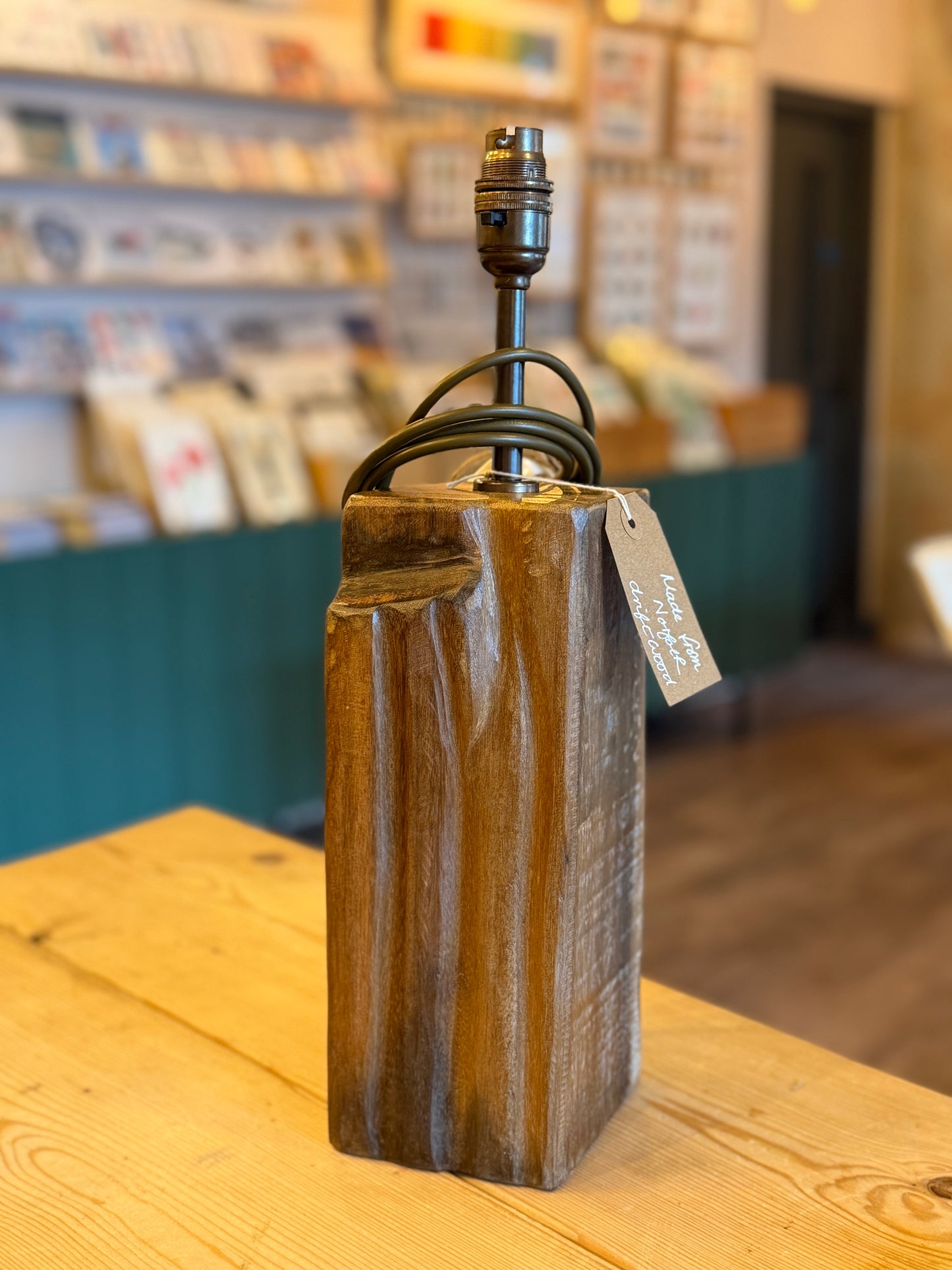 Tall driftwood lamp base (No.41)