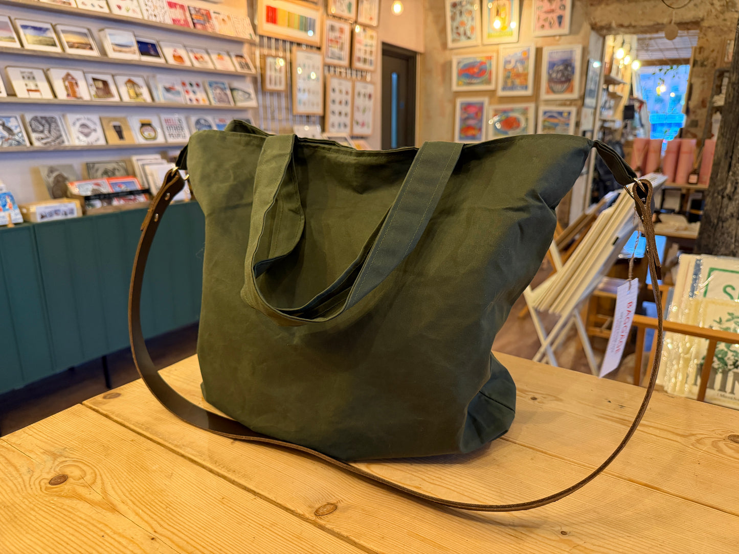 Large Lined Cross body Bag with Longer straps