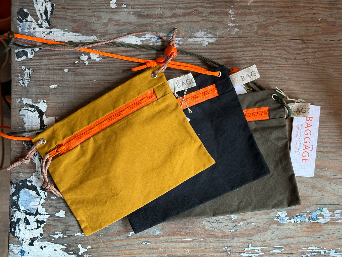 Cross body Pouch with Adjustable Strap & Zip