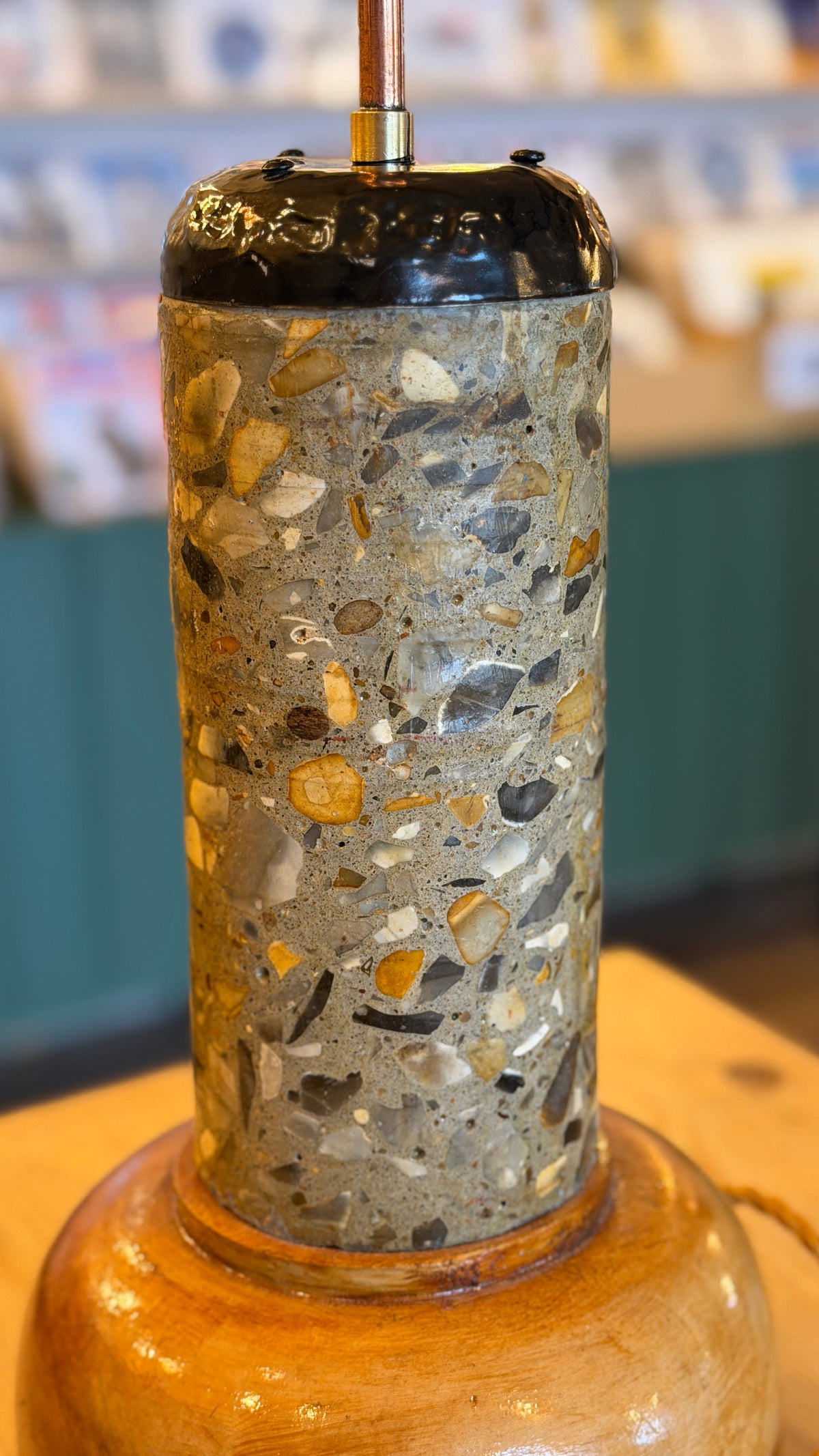 Sheringham promenade core sample lamp