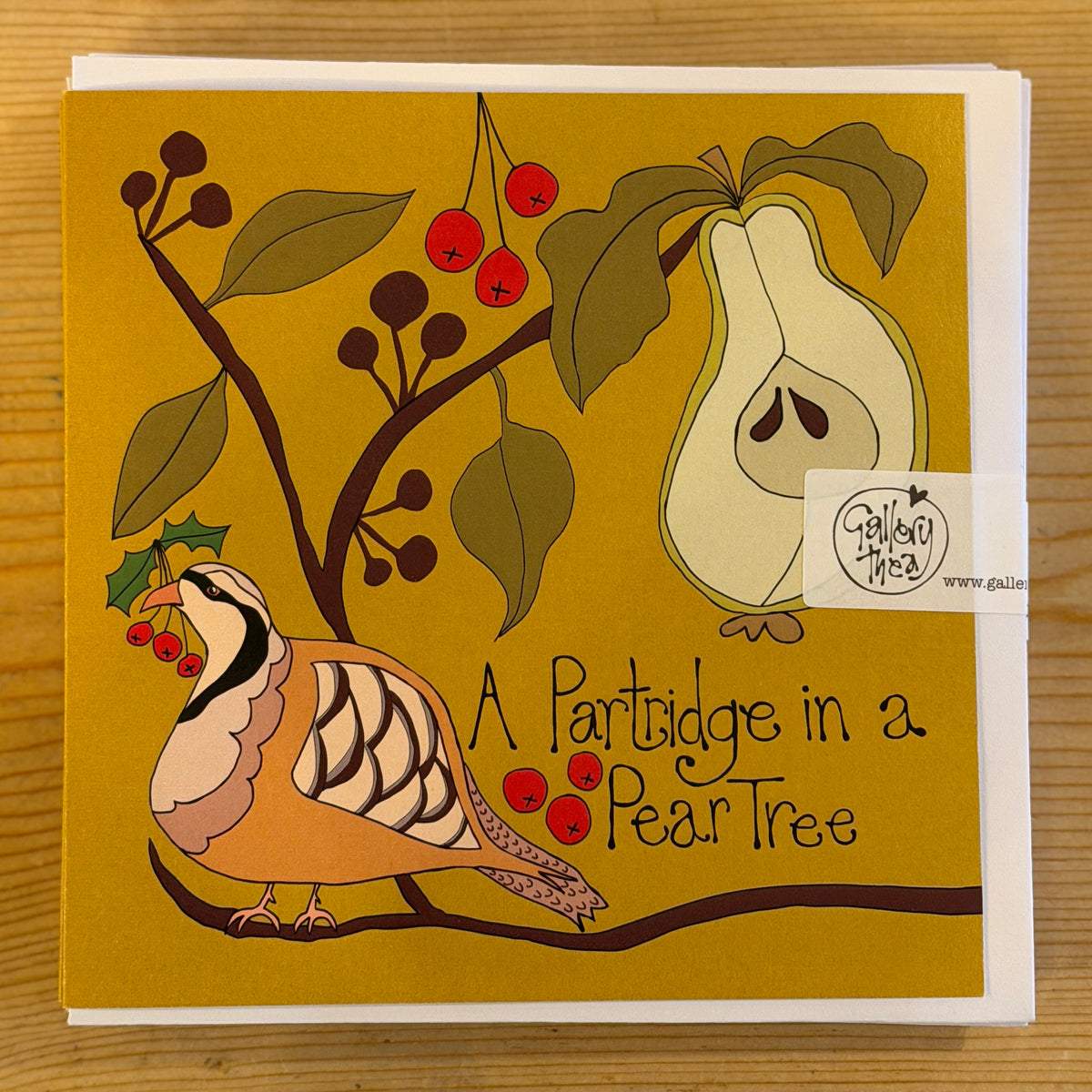 Partridge in a Pear tree Christmas Card