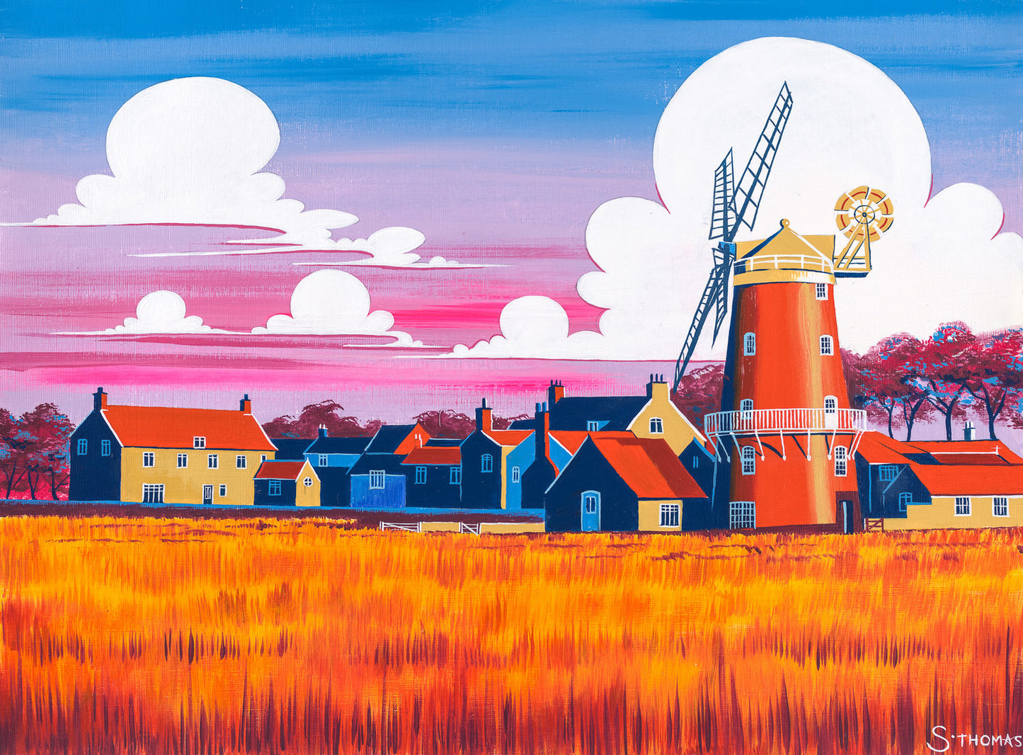 Summer Sunset over Cley