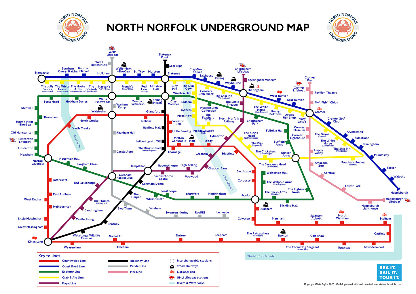 The North Norfolk Underground Map