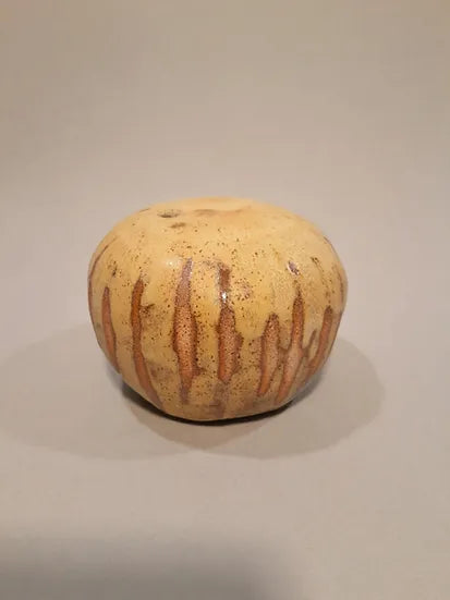 Mustard Sphere bud vase/incense holder