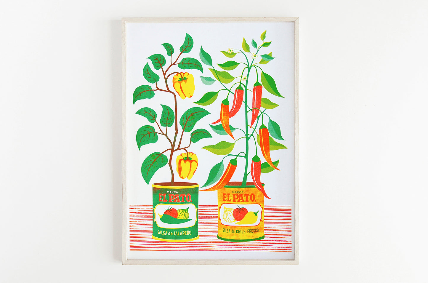 Chilli Peppers A3 Risograph Print