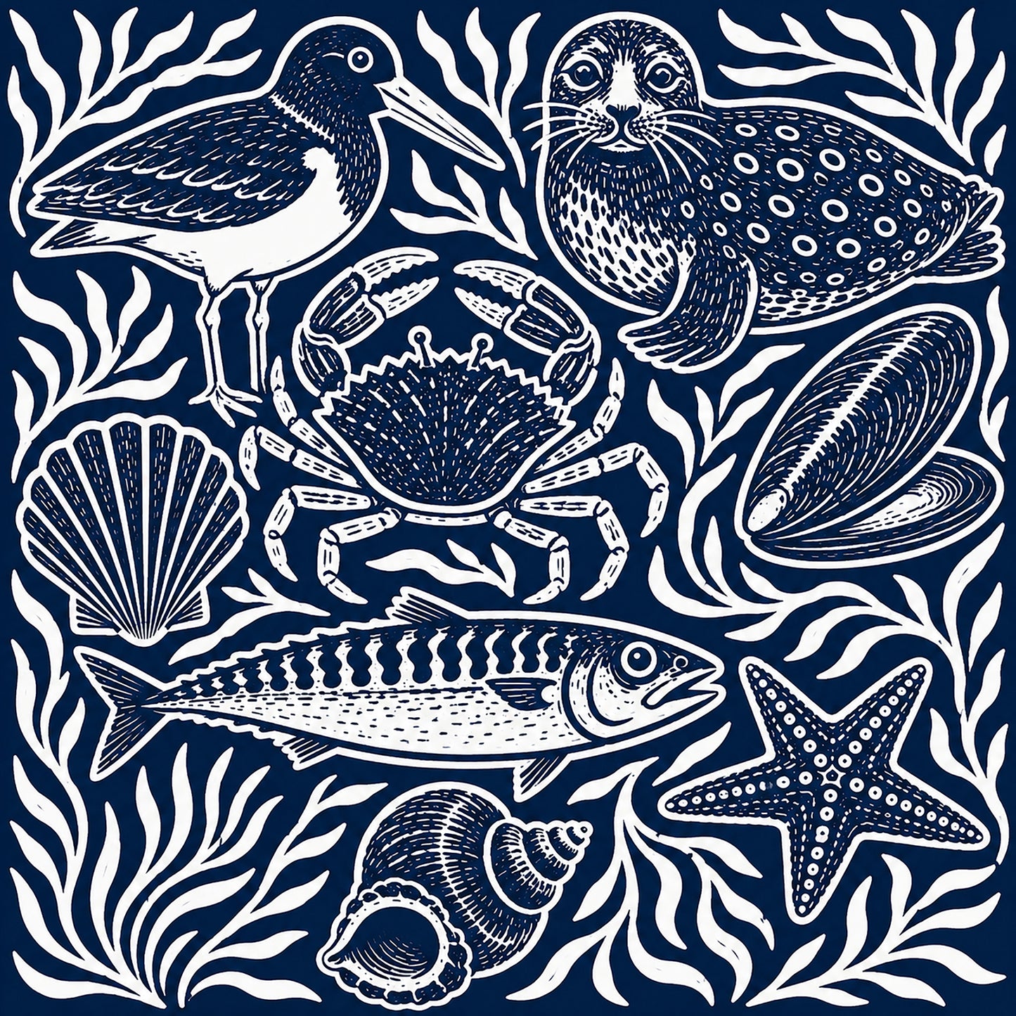 Lino Printing Kit with Pre Printed Lino carving guide designs