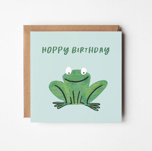 Frog Card Hoppy Birthday