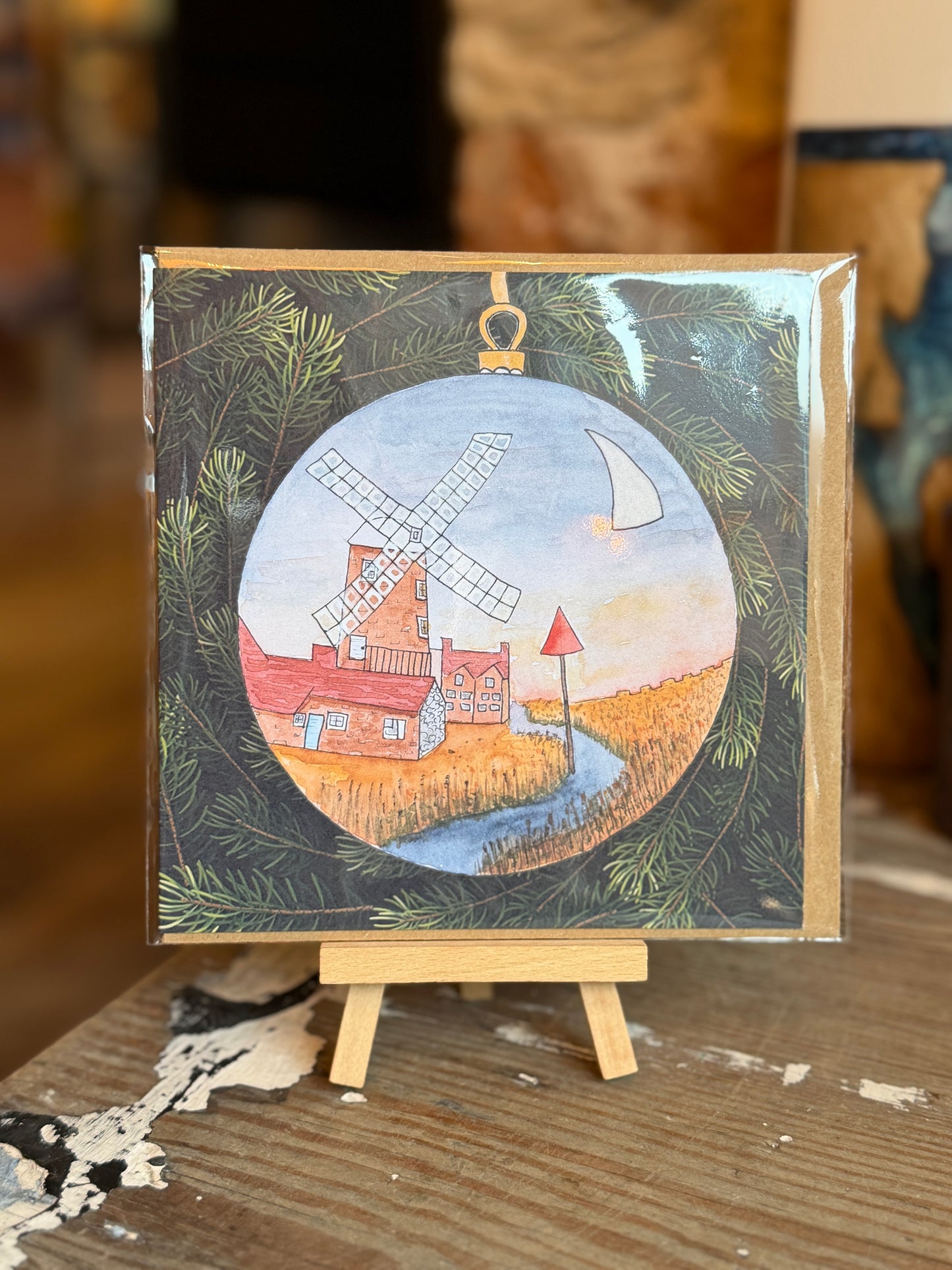 Norfolk Christmas Bauble Card