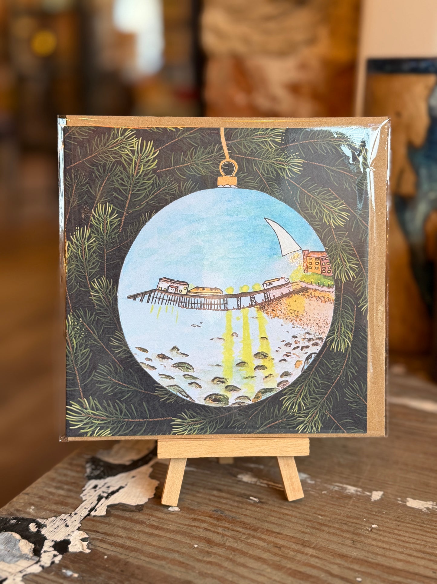 Norfolk Christmas Bauble Card