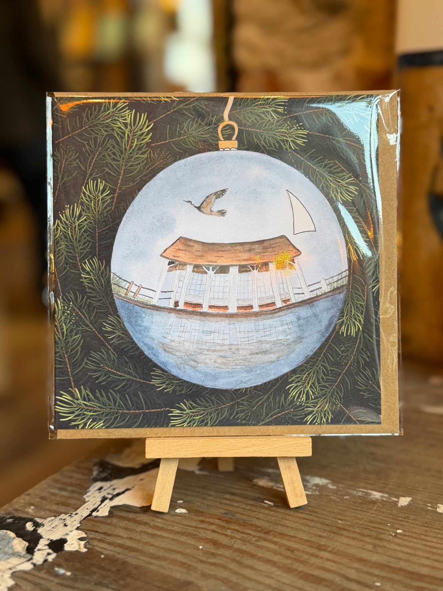 Norfolk Christmas Bauble Card
