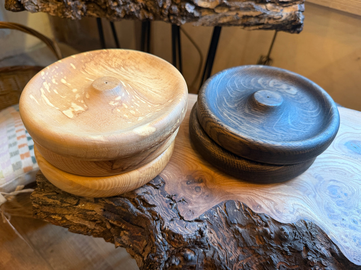 Handcrafted Oak Incense Burner Dish