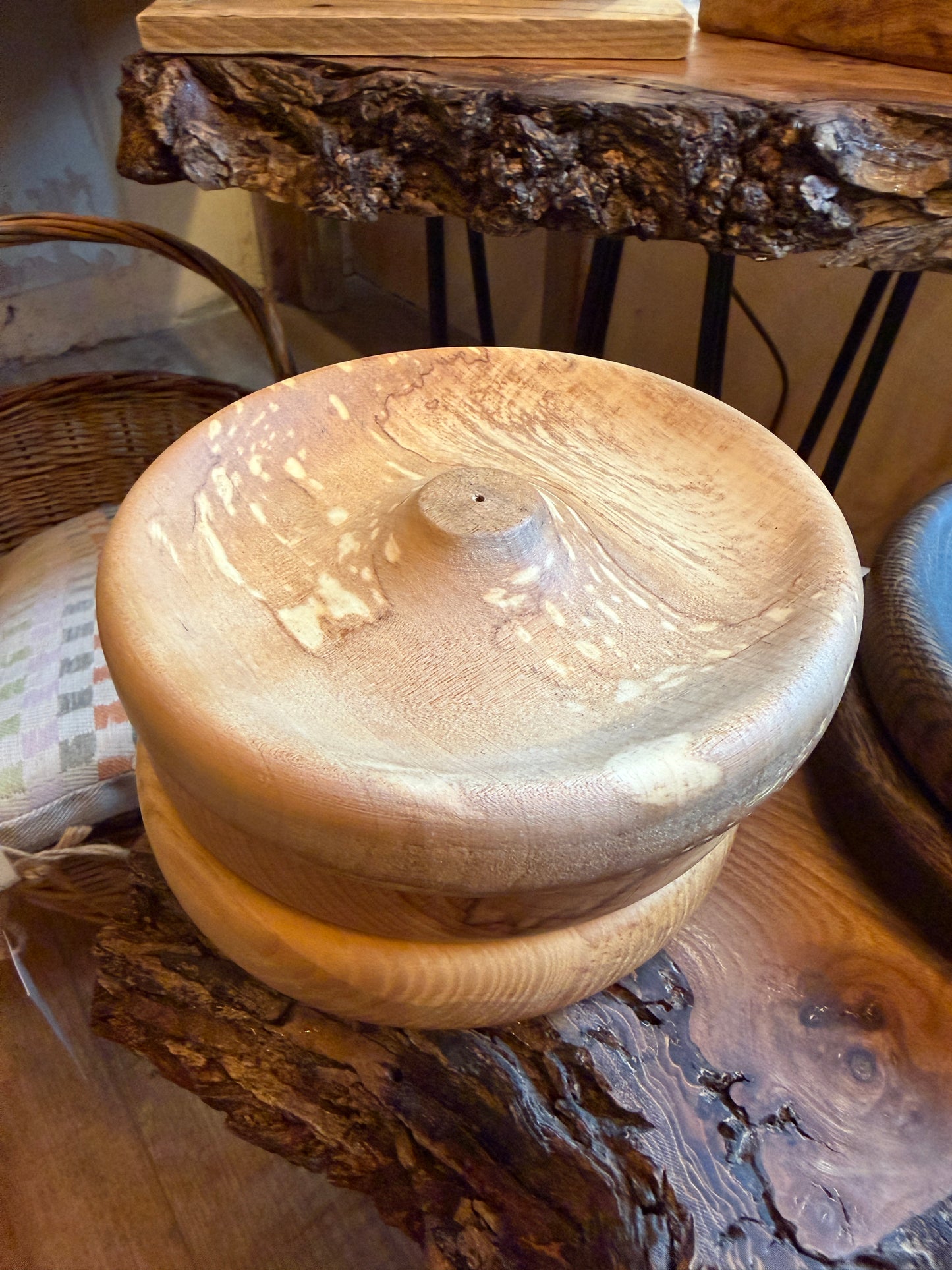 Handcrafted Oak Incense Burner Dish