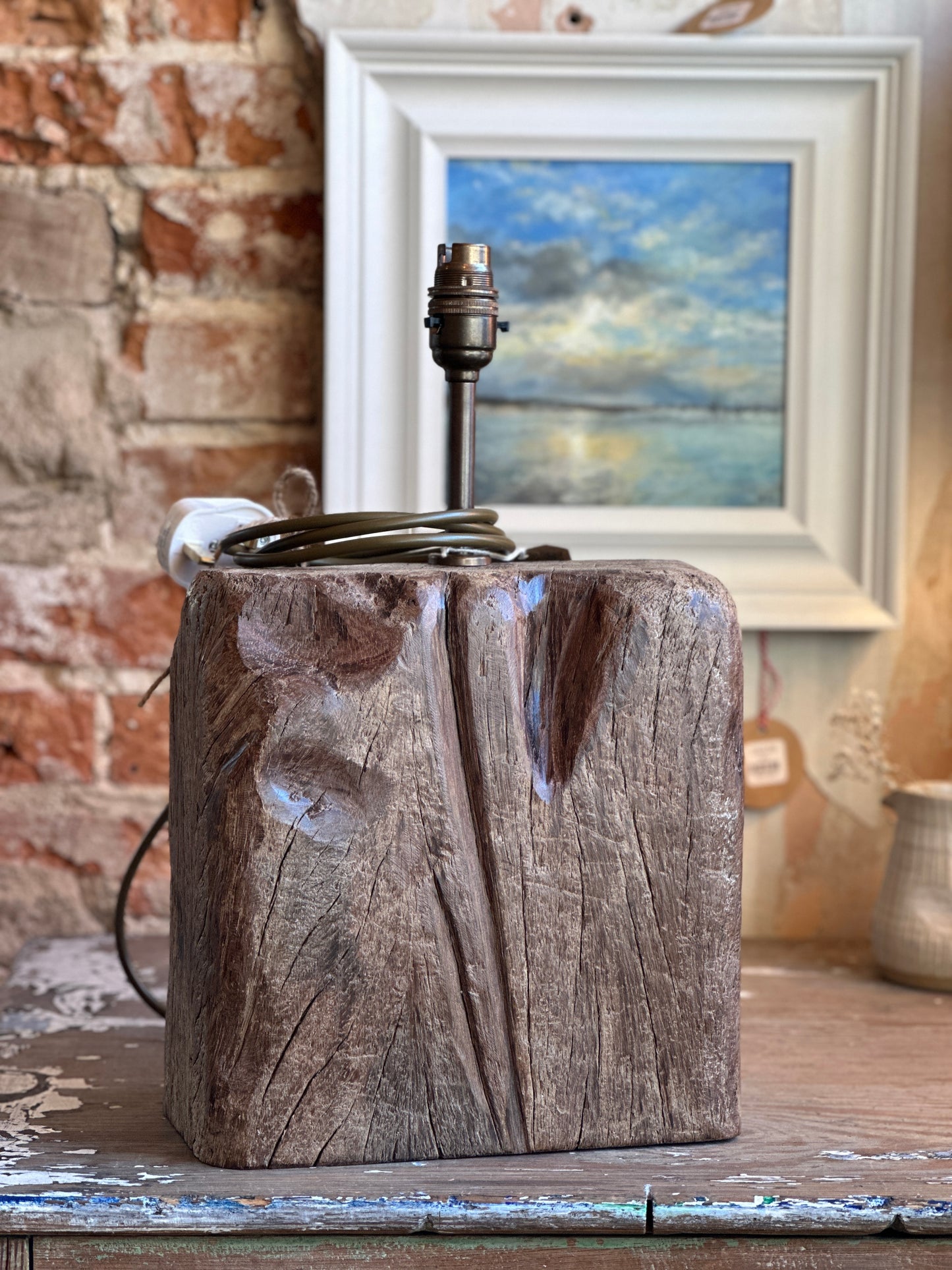 Unique Driftwood Lamp Base (30B)