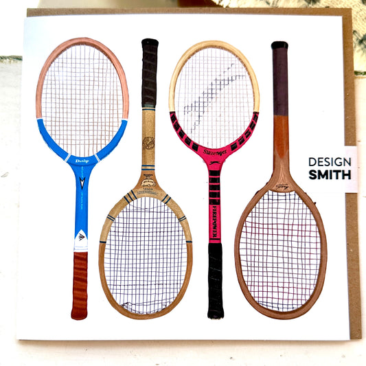 Tennis racquets card