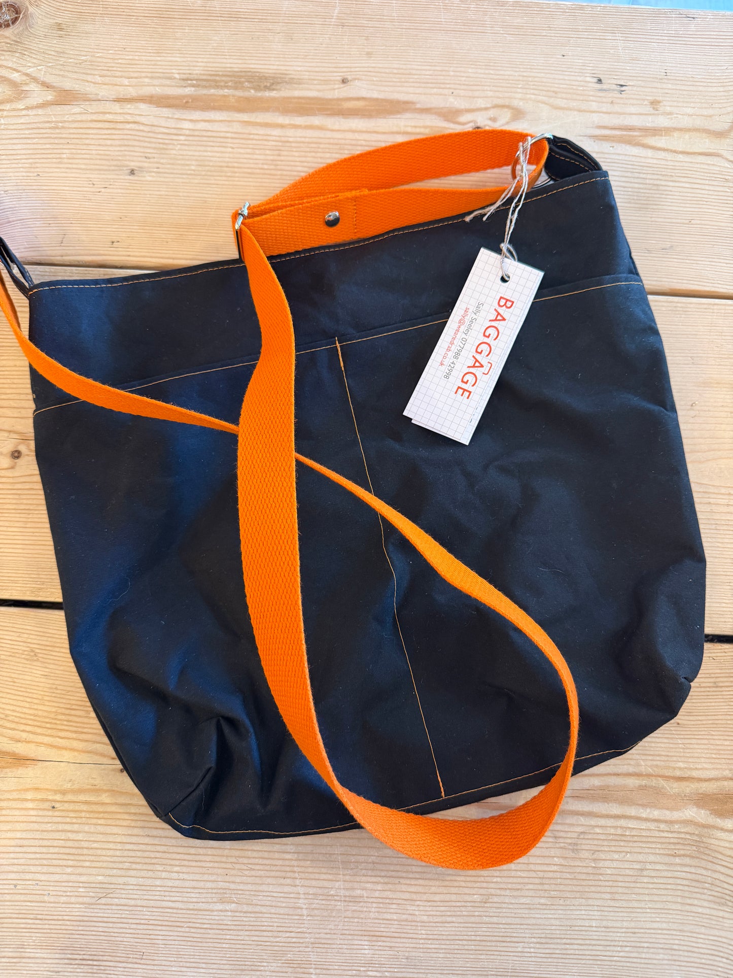 Medium Cross body Bag with cotton canvas strap