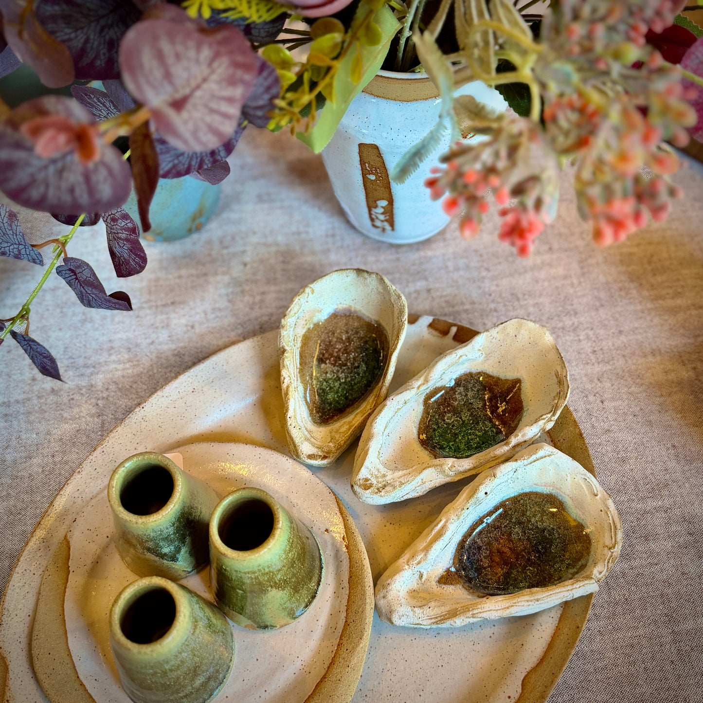 Oyster Shell Tealight Holder