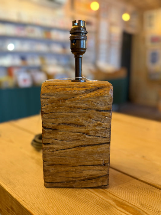 Driftwood lamp base (#50)