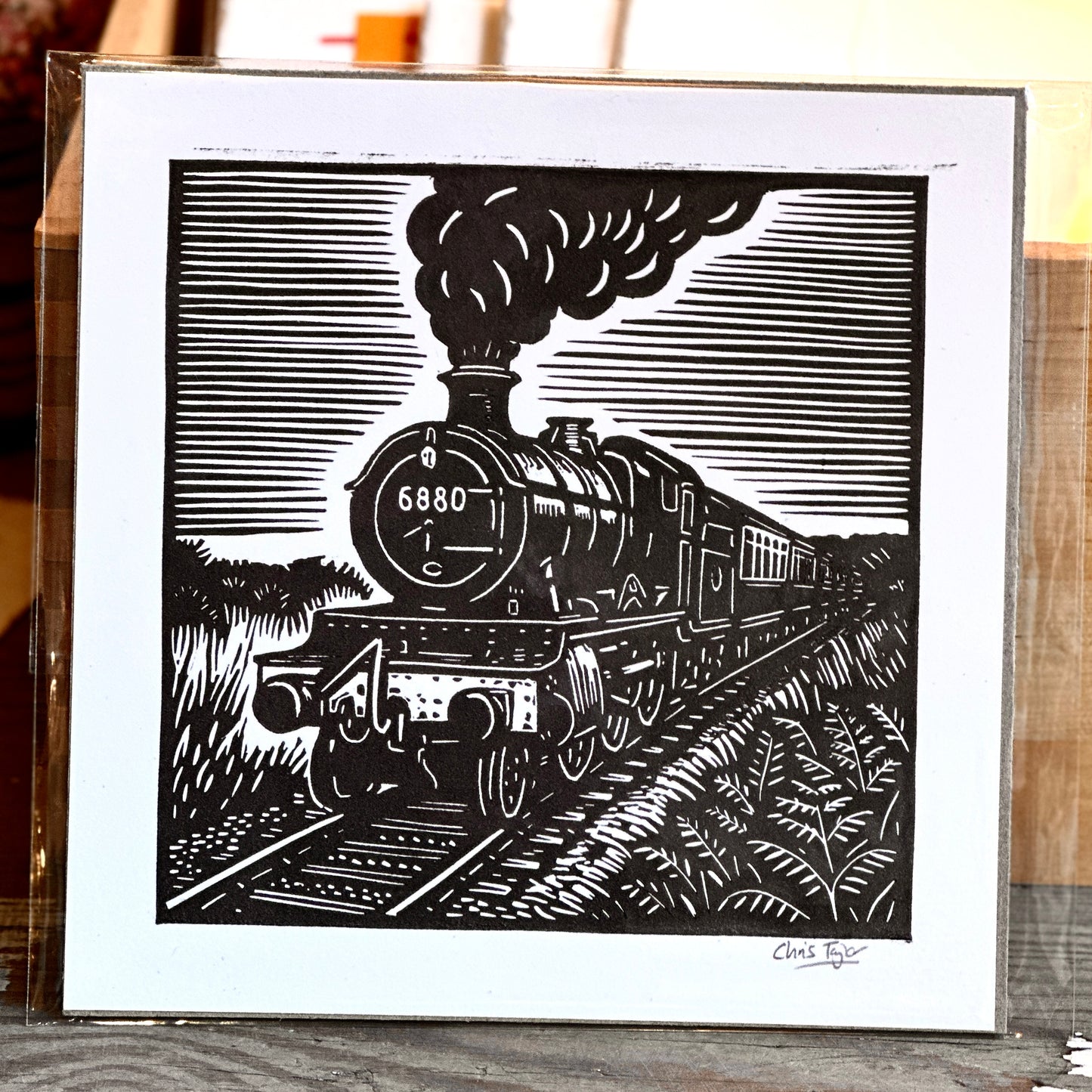 1940s mini linocut prints (20x20cm)