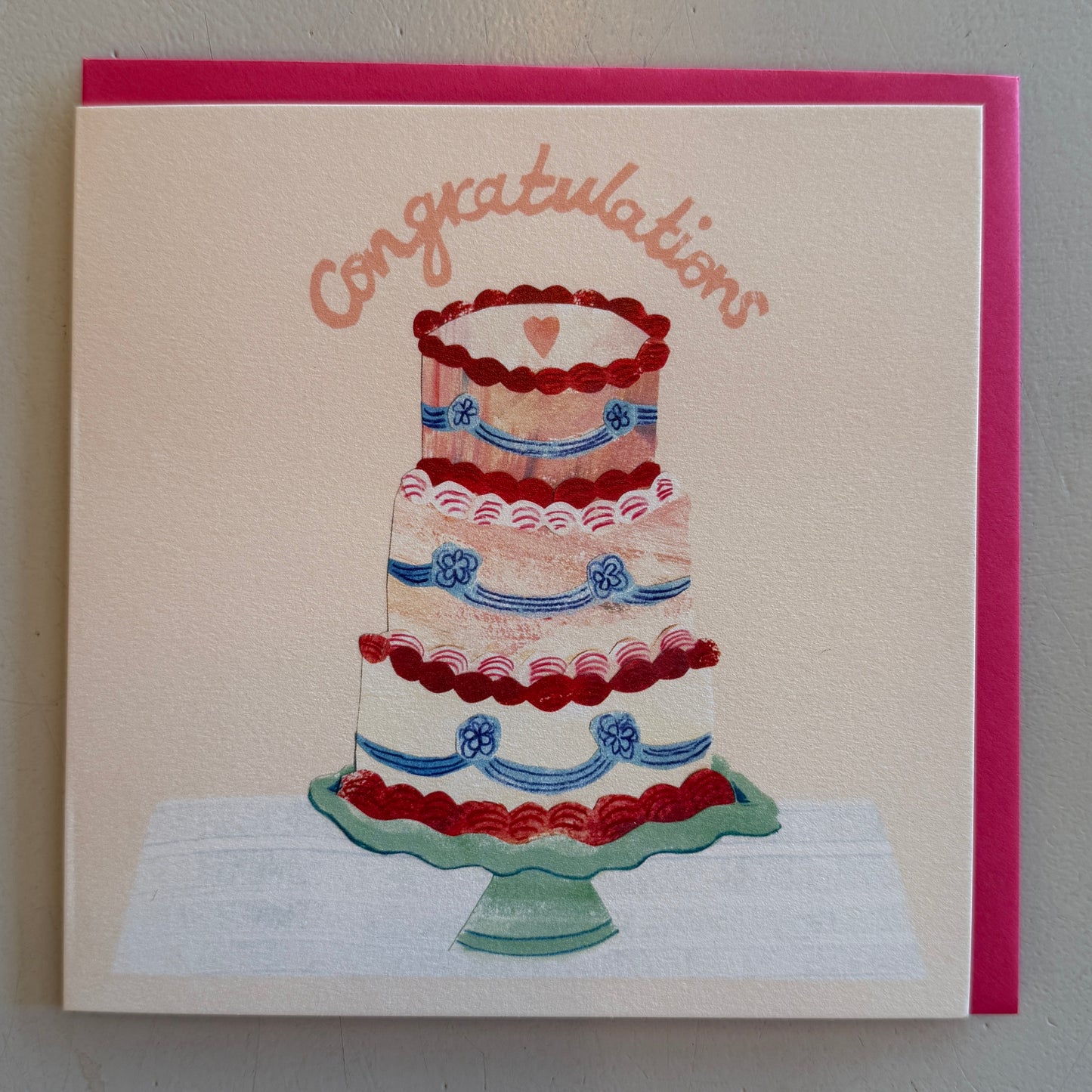 Congratulations cake card