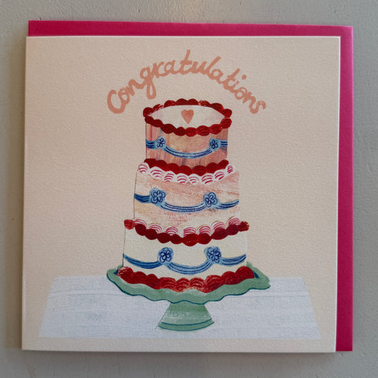 Congratulations cake card
