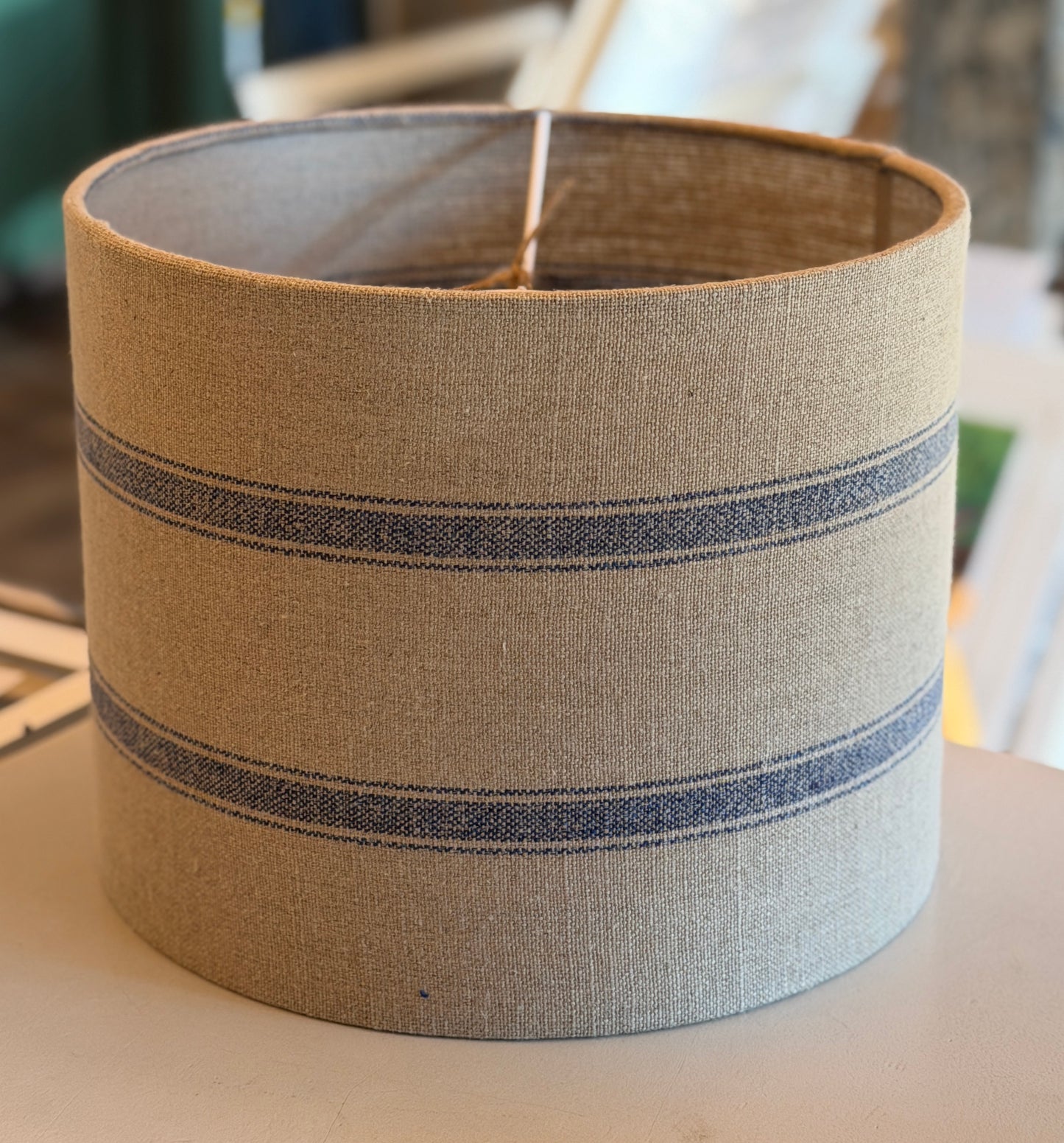 Striped Linen lampshade