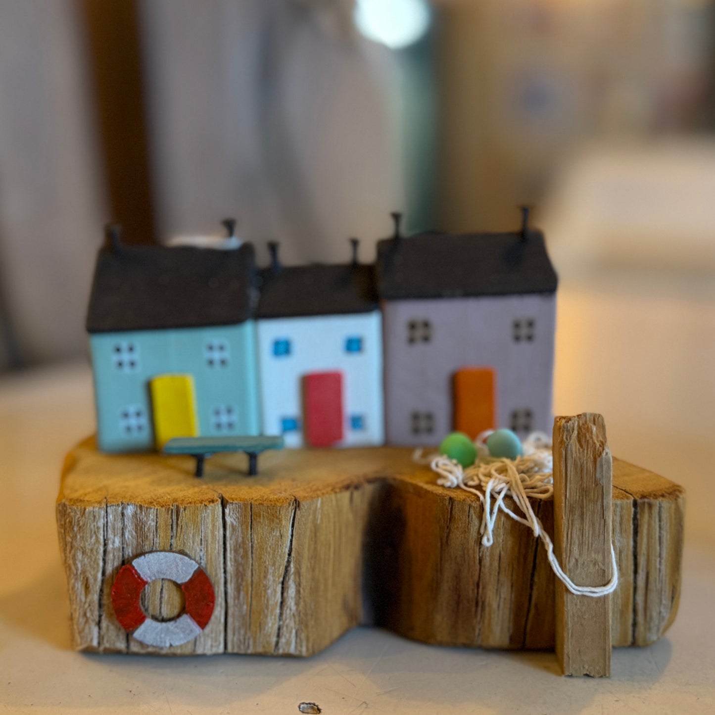 Driftwood Quayside Houses - Little Green Bench.