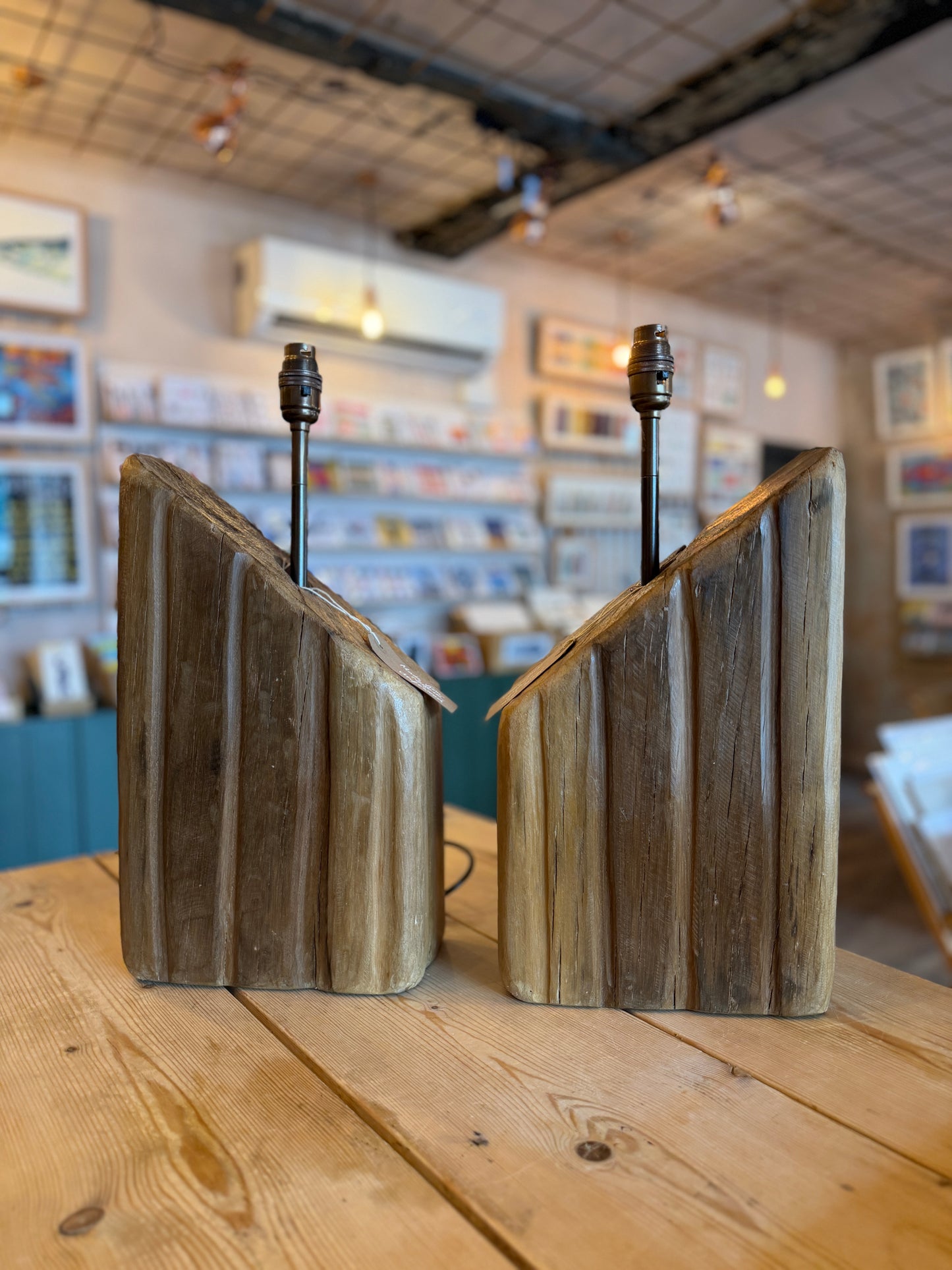 Driftwood lamp base (#51 & 52)