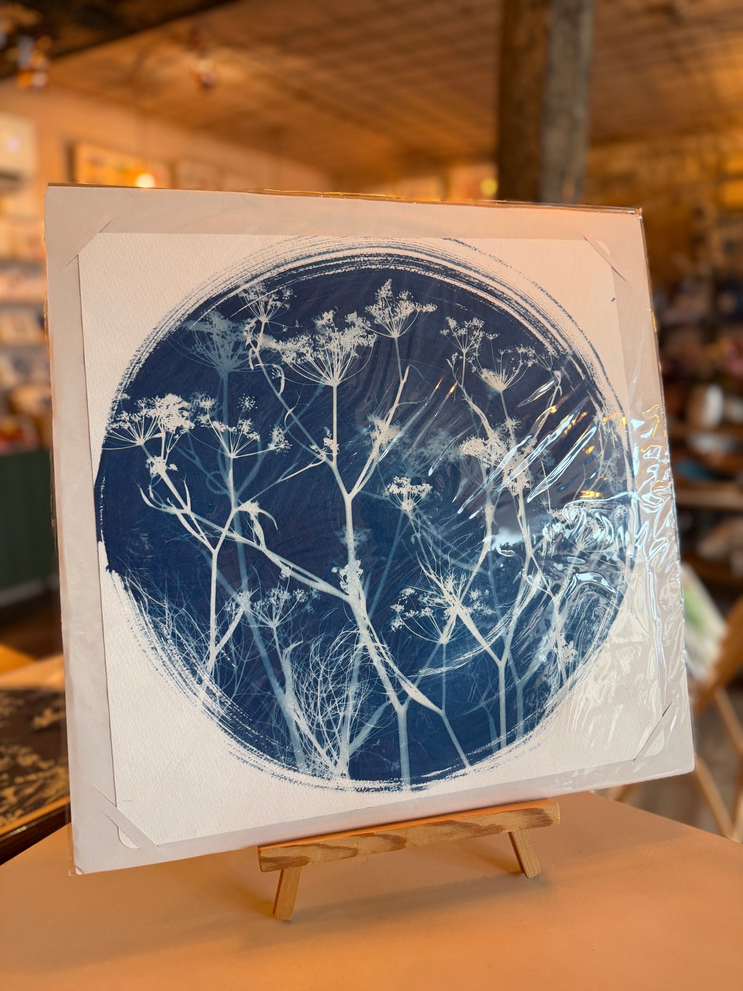 Square Cyanotype Prints - unframed