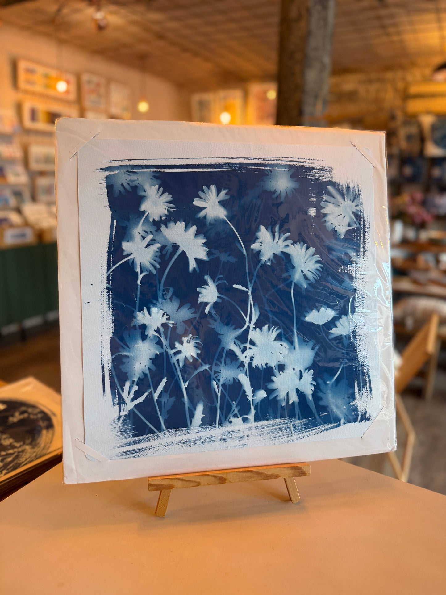 Square Cyanotype Prints - unframed