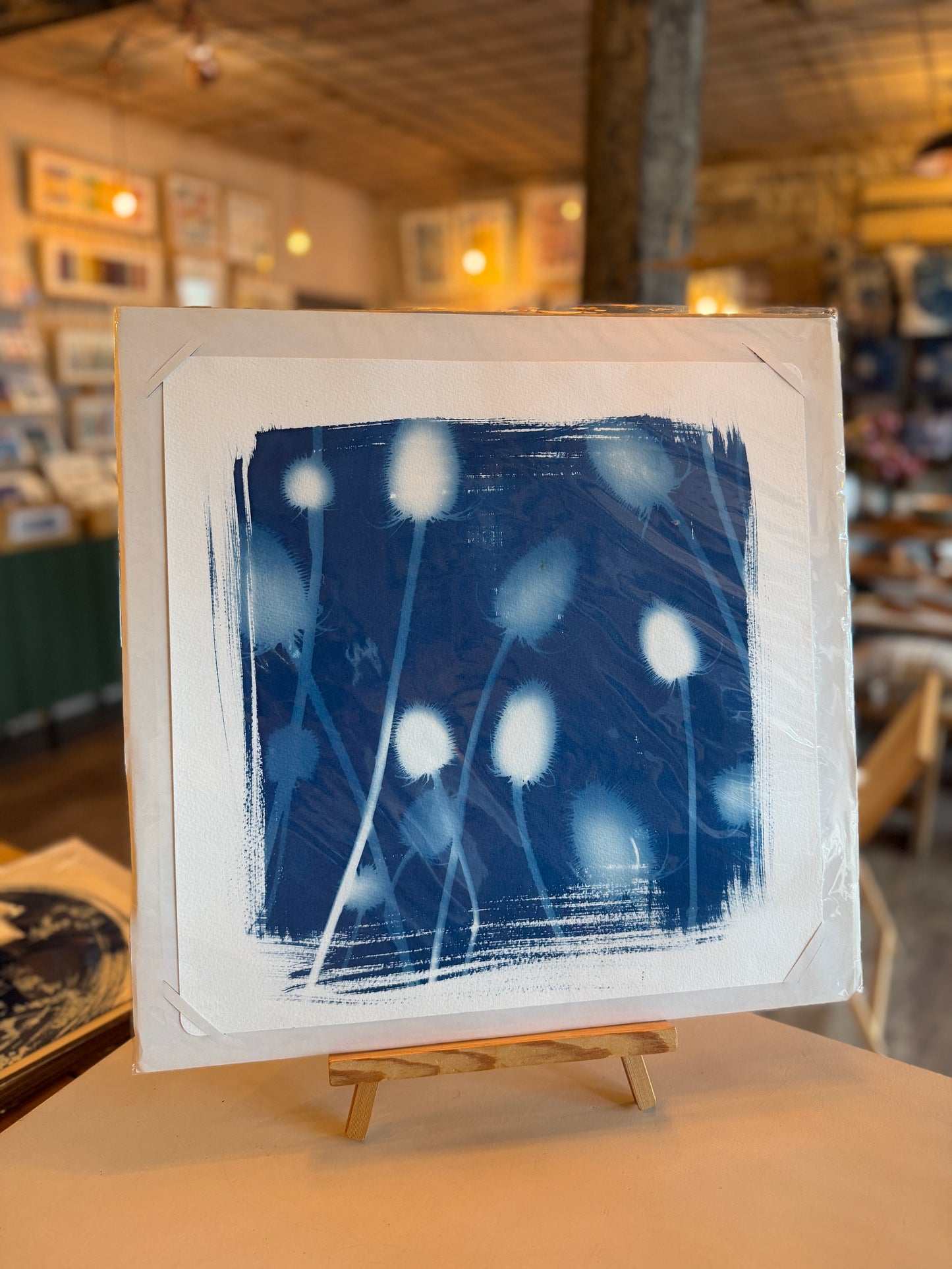 Square Cyanotype Prints - unframed