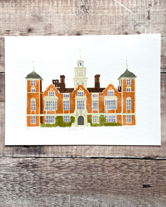 Blickling Hall, limited edition giclee print