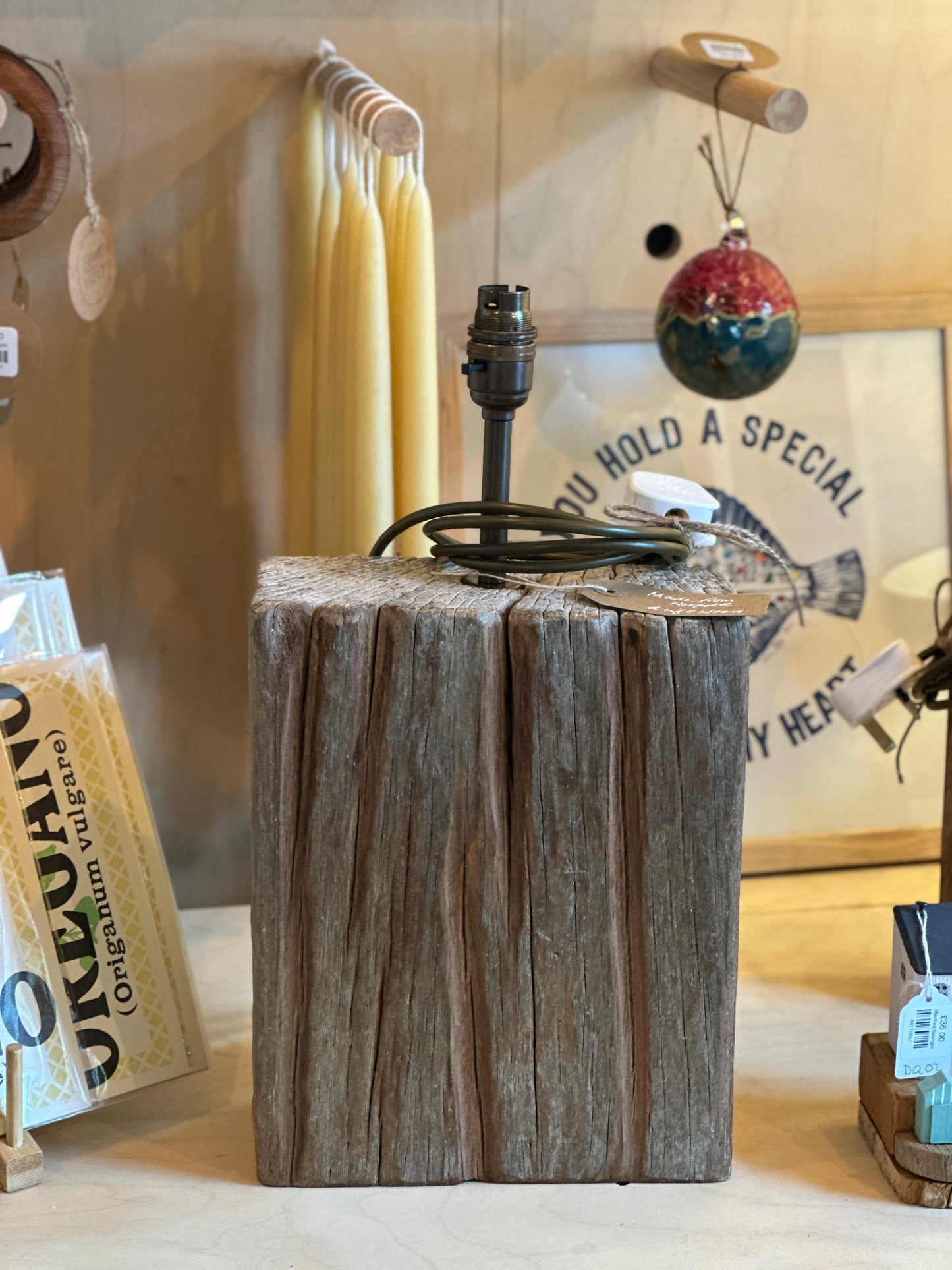 Large driftwood Lamp Base (No.21)